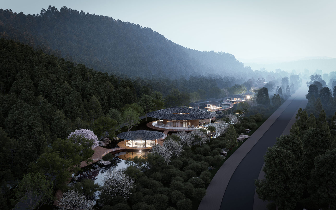 Chuxiong wellness resort spa by WEI Architects